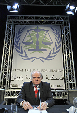 Daniel Bellemare, the Canadian prosecutor who heads the Special Tribunal for Lebanon, attends its opening ceremony in The Hague in March 2009. (Michael Kooren/Reuters)