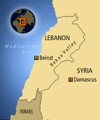 Lebanon map.