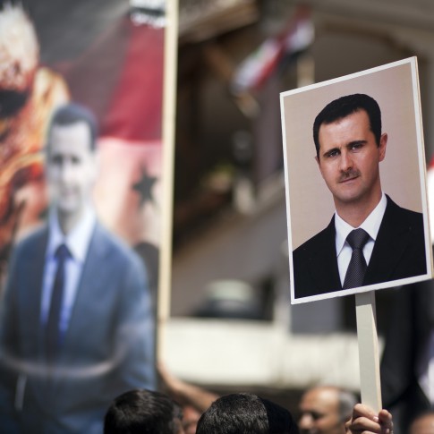 Demonstration in support of Syrian President Bashar Assad