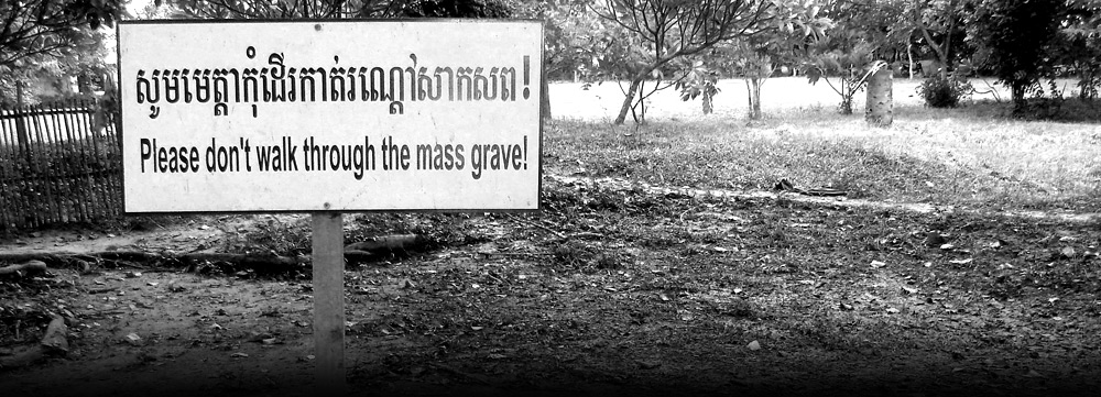The site of a mass grave in Cambodia (Photo credit: Courtesy: International Association of Genocide Scholars)
