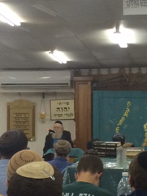 Rav Steinsaltz at Makor Chaim Yeshiva tonight