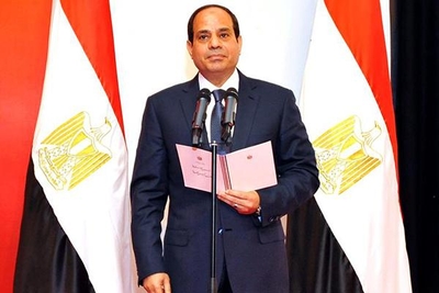 The newly-inaugurated President Abdel Fattah Al-Sisi on June 8, 2014.