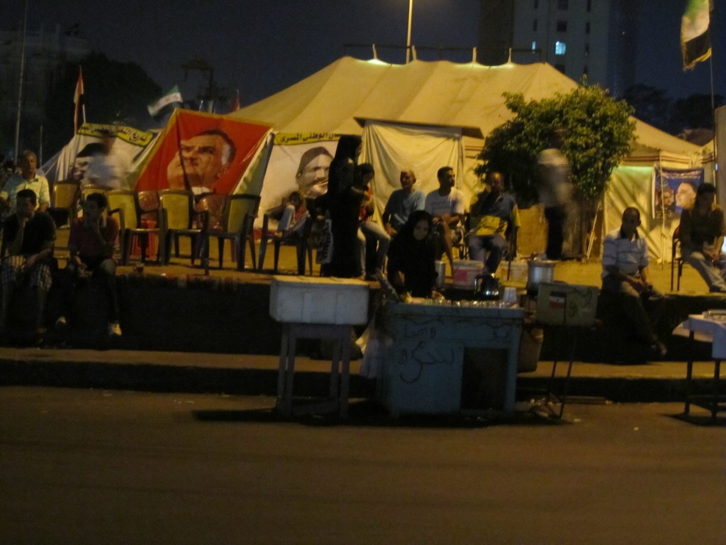 Cairo’s Tahrir Square at night