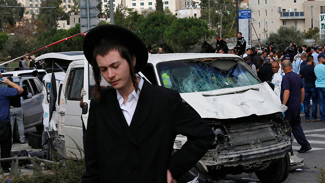 Scene of terrorist attack in Jerusalem (Photo: Reuters)