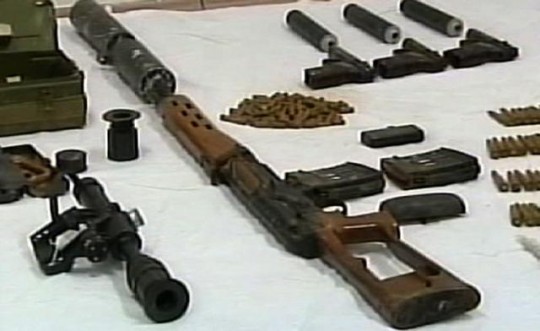 Weapons and ammunition seized in March 2002 from IRGC-linked terrorists who planned to assassinate U.S. and Israeli officials in Baku, Azerbaijan.