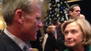 Michael Oren with Hillary Clinton, December 2014  (Facebook)