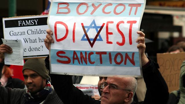 BDS protesters. Boycott movement leaders really desire the annihilation of Israel (Photo: Reuters)