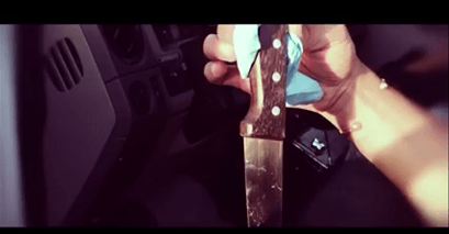 Abu Wadih Duheir - knife in car