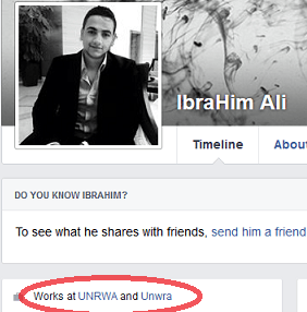 Ibrahim Ali - UNRWA link
