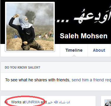 Salah Mohsen - UNRWA link