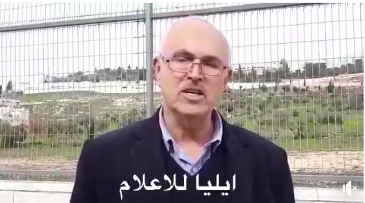 Samir Jibril, head of the Palestinian educational administration for the east Jerusalem district, praises the campaign led by the parents' committee in east Jerusalem.