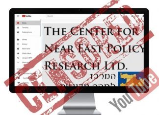Restore the YouTube channel of the Center for Near East Policy Research (CNEPR)