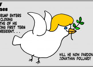 Dry Bones: As Trump enters the closing months of his amazing first term as President, will he now pardon Jonathan Pollard?