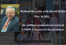 Behind the scene with David Bedein – May 16, 2021