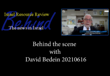 Behind the scene with David Bedein – June 16, 2021