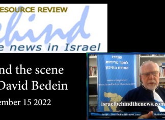 Behind the scene with David Bedein – September 15, 2022