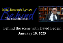 Behind the scene with David Bedein – January 10, 2023