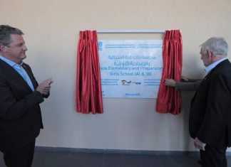 High – Level german delegation inaugates UNRWA school in Gaza