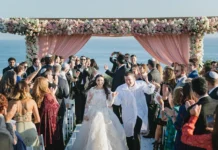 I’m an Orthodox Jew Because of Charlie Kirk Adam Sharf at his wedding near Los Angeles on August 16, 2021. (Courtesy of the author)