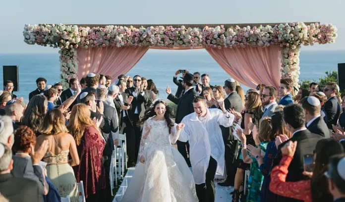 Adam Sharf at his wedding near Los Angeles on August 16, 2021. (Courtesy of the author)