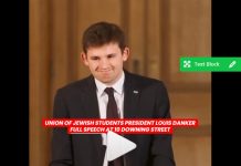 Louis Danker, President of Union of Jewish Students Speech
