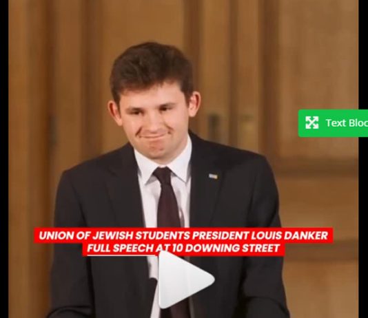 Louis Danker, President of Union of Jewish Students Speech
